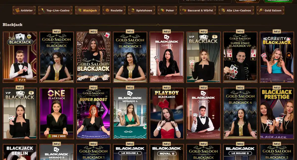 Blackjack-Tisch in der mobilen FatPirate-Ansicht