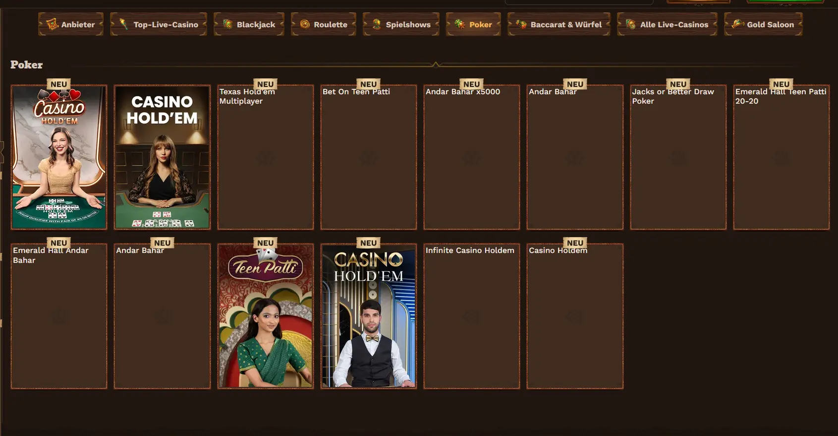 Videopoker-Tisch im FatPirate Casino